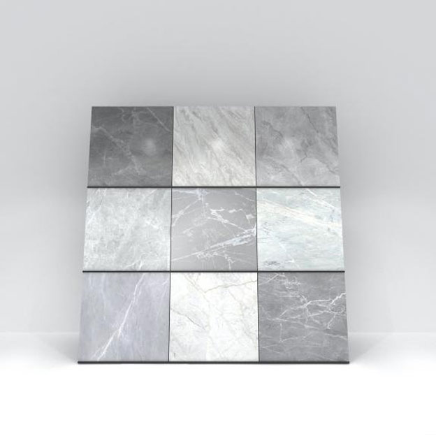 Napa Tile Stone Sample Trade Show Tampilan Stands Essential kanggo Showrooms Modern