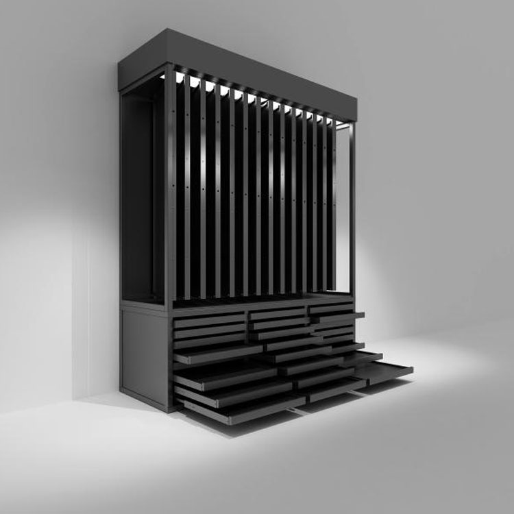 Apa Sampeyan kudu Milih Metal Siding Vertikal Keramik Rak Display Rak kanggo Toko Panjenengan